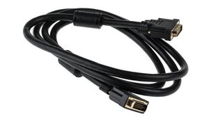 Video Cable, DVI-I 24 + 5-Pin Plug - DVI-I 24 + 5-Pin Male, 2m